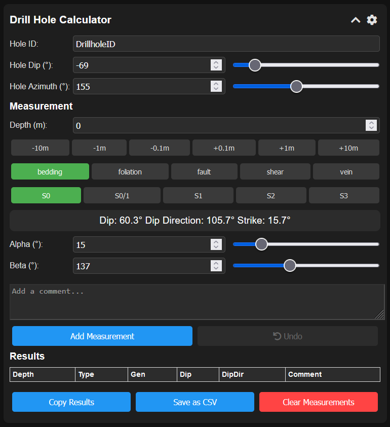 Drill Hole Calculator